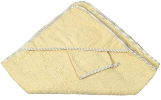 Махровое полотенце с капюшоном (100*100 см), мочалка, крем