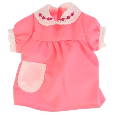 Одежда для кукол КАРАПУЗ Розовое платье с кармашком