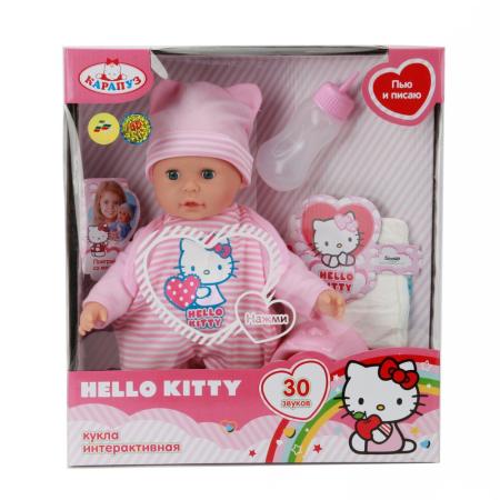 

Пупс КАРАПУЗ ПУПС HELLO KITTY 35 см пьющая писающая 13311-RU-HELLO KITTY