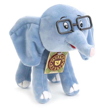 Мягкая игрушка слоненок МУЛЬТИ-ПУЛЬТИ Слонёнок 20 см искусственный мех