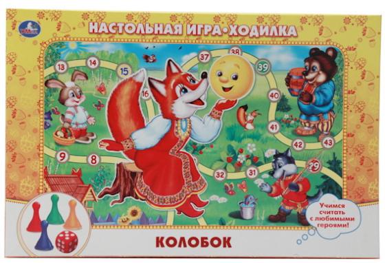 

НАСТОЛЬНАЯ ИГРА-ХОДИЛКА "УМКА" "КОЛОБОК" В РУСС. КОР. в кор.20шт