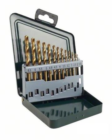 

Набор сверл BOSCH 2607019436 13шт. HSS-TiN МЕТАЛЛ 1.5-6.5мм PROMO