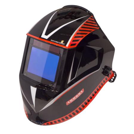 Фото - Маска AURORA PRO SUN9 MAX EXPERT сварщика хамелеон светофильтр 100х73мм маска сварщика хамелеон redbo rb9000 3