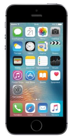 Смартфон Apple iPhone SE "Как новый" серый 4" 16 Гб NFC LTE Wi-Fi GPS 3G