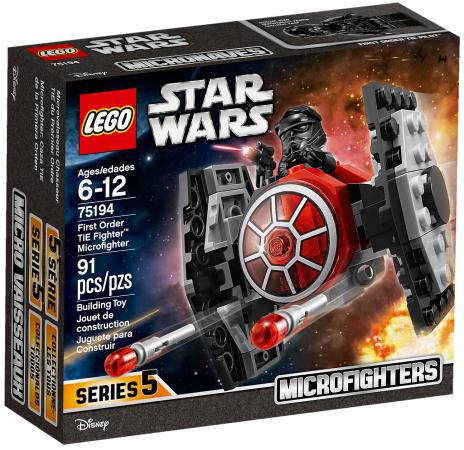 

Конструктор LEGO Star Wars: Микрофайтер Истребитель СИД Первого Ордена 91 элемент 75194
