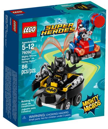 

Конструктор LEGO Super Heroes: Mighty Micros - Бэтмен против Харли Квин 86 элементов