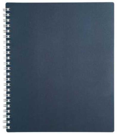Тетрадь METALLIC темно-синяя, на гребне, кл, пластиковая обложка, ф. А5., 80 л. 040533