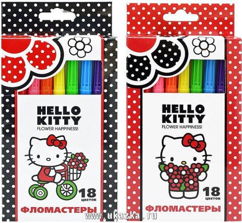 

Набор фломастеров ACTION! Hello Kitty, с18 цв., картон с е/п, 2 диз.