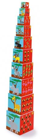 

Кубики SCRATCH Stacking Tower Animals of the world 10 шт