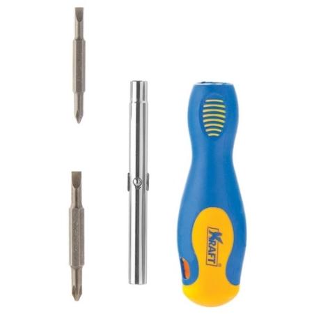 

Отвертка KRAFT КТ 700448 комбинированная 6 в 1