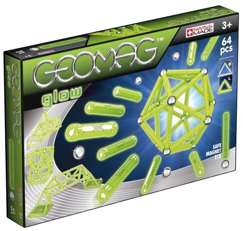 

Магнитный конструктор Geomag Glow 64 элемента 336