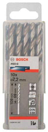 

Bosch X-Line [2608595337] 10 HSS-G СВЕРЛ 7.2ММ