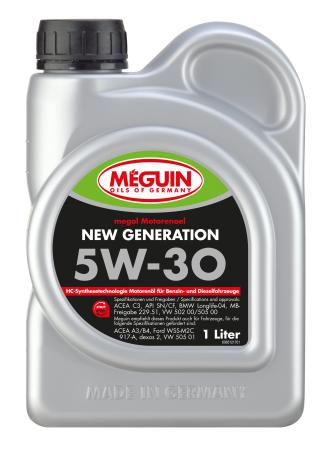 НС-синтетическое моторное масло Meguin Motorenoel New Generation 5W30 1 л 6512
