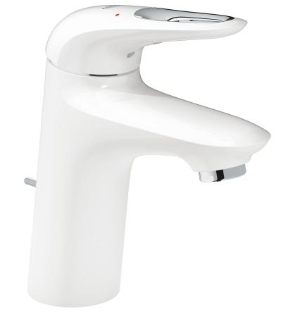 

Смеситель для раковины GROHE EUROSTYLE NEW 33558LS3 с донным клапаном белая луна