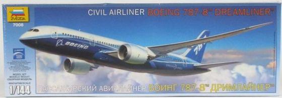 

Самолёт Звезда БОИНГ 787-8 ДРИМЛАЙНЕР 1:144 белый 7008