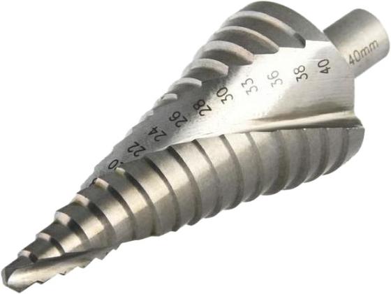 

Сверло HAMMER Flex 202-129 DR MT ST 6,0-40,0 мм*105/13мм металл, СТУПЕНЧАТОЕ, DIN338, HSS 4241