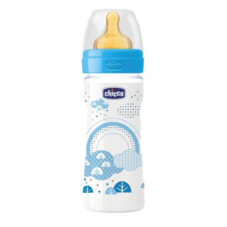 

Бутылочка Chicco Well-Being Boy 2 мес.+, лат. соска, средн. поток, РР, 250 мл 310205113