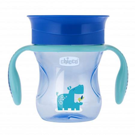 Чашка-поильник Chicco Perfect Cup (носик 360), 12 мес.+, 266 мл, цвет голубой