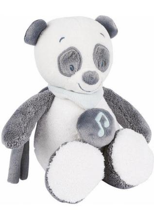 Интерактивная игрушка Nattou Soft Toy Mini Loulou, Lea & Hippolyte Панда от 6 месяцев серый/белый 963091