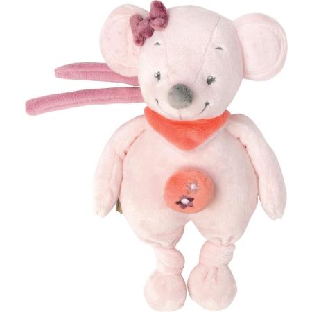 Интерактивная игрушка Nattou Soft Toy Mini Adele&Valentine Мышка от 6 месяцев розовый 424073