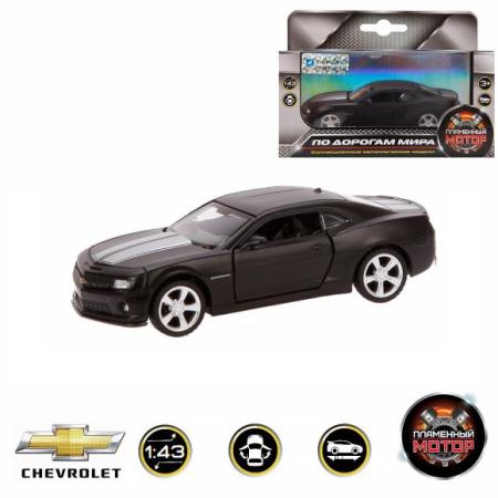 

Автомобиль Пламенный мотор Chevrolet Camaro 1:43 черный 870296