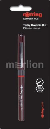 

Ручка капиллярная Rotring Tikky Graphic (1904751) 0.5мм черные чернила