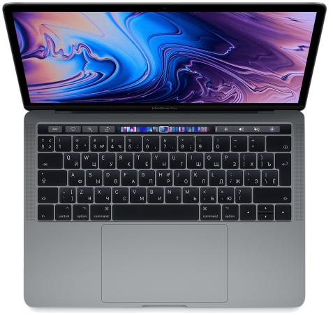 Ноутбук Apple MacBook Pro 13.3" 2560x1600 Intel Core i5-8259U 256 Gb 8Gb Iris Plus Graphics 655 серый macOS MR9Q2RU/A