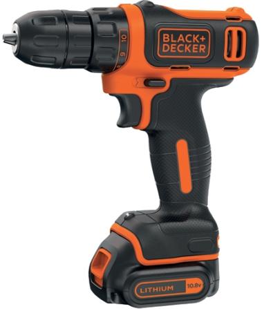 

Дрель-шуруповерт BLACK & DECKER BDCDD12B-XK 10.8В 11ступеней 0-550об/мин 2Li-Ionх1.5Ач 12.5/26Нм