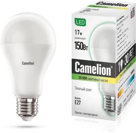 

Лампа светодиодная CAMELION 12308 LED17-A65/830/E27 17Вт 220В