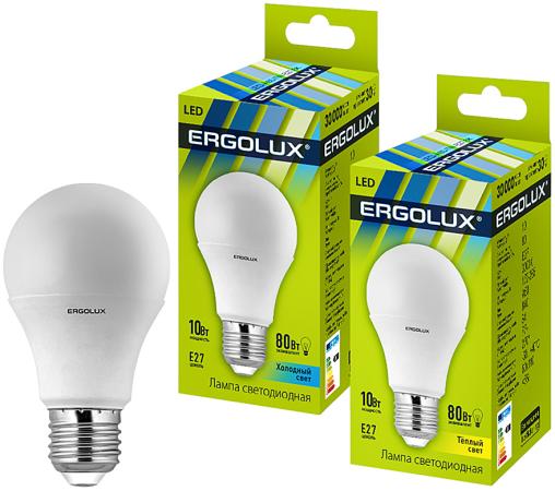 

Лампа светодиодная ERGOLUX 12148 LED-A60-10W-E27-3K ЛОН 10Вт E27 3000K 172-265В