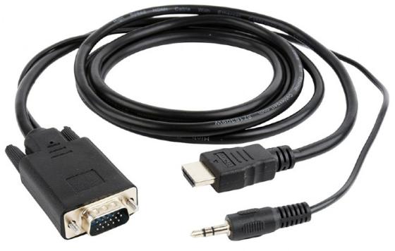 Кабель HDMI 3м Cablexpert A-HDMI-VGA-03-10 круглый черный