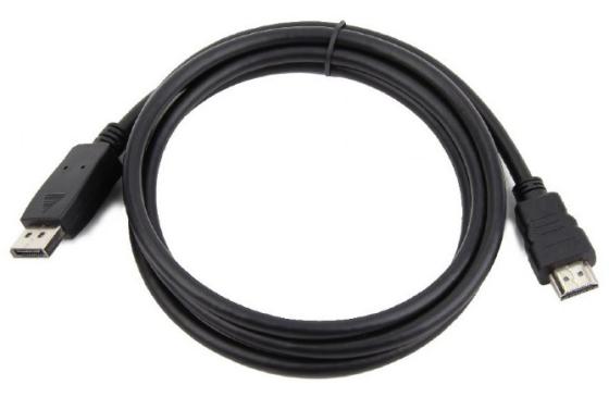 Кабель DisplayPort 5м Cablexpert CC-DP-HDMI-5M круглый черный