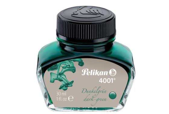 Флакон с чернилами Pelikan INK 4001 78 (300056) темно-зеленые чернила 30мл для ручек перьевых