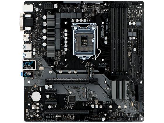 

Материнская плата ASRock H370M Pro4 Socket 1151 v2 H370 4xDDR4 2xPCI-E 16x 2xPCI-E 1x 6 mATX Retail