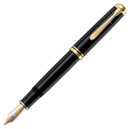 

Ручка перьевая Pelikan Souveraen M 800 (995571) черный M перо золото 18K с родиевым покрытием подар.кор.