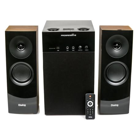 

Колонки Dialog Progressive AP-250 BROWN 2.1, 50W+2*15W RMS, Караоке, Bluetooth, FM+USB+SD, Опт.вх.