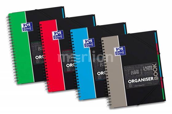 

Тетрадь Oxford ORGANISERBOOK SOS Notes 400037404 A4+ PP 80л линейка папка с 3 клапанами спираль двойная