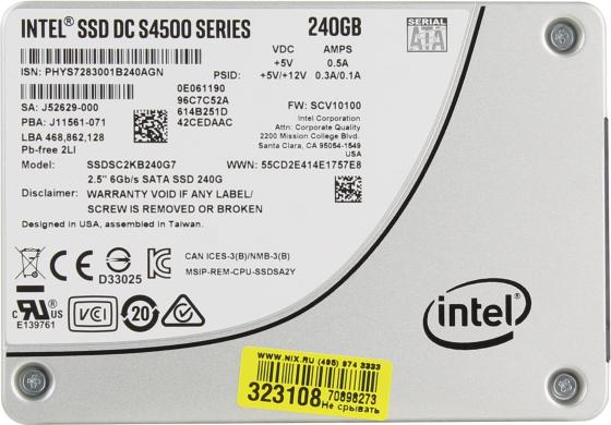 

Накопитель на жестком магнитном диске SuperMicro Intel S4500 480GB, SATA 6Gb/s, 3D, TLC 2.5" 7.0mm, 1DWPD, FW121