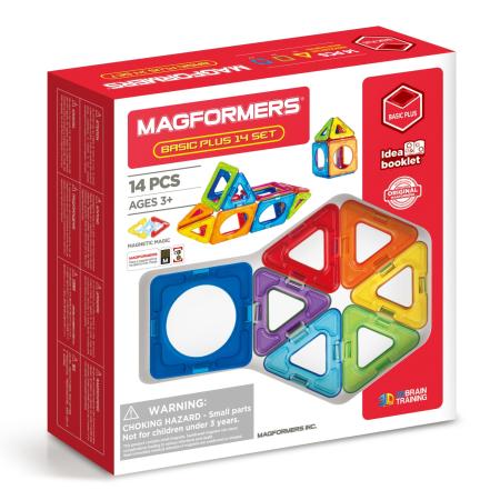 

Магнитный конструктор Magformers Basic Plus 14 set 15 схем 715013