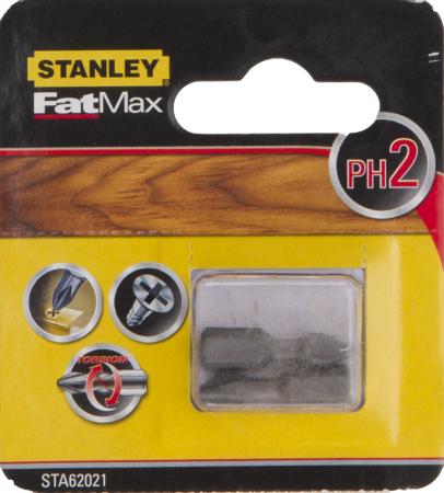 

Бита STANLEY STA62021-XJ FatMax Torsion PH2х25мм 2 шт