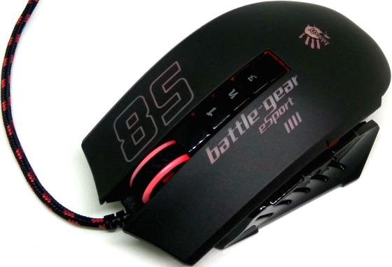 

Мышь A4 Bloody P85 Sport черный оптическая (5000dpi) USB2.0 игровая (8but)