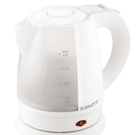 

Чайник электрический Scarlett SC-EK18P40 1л. 1600Вт белый (корпус: пластик)