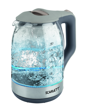 Чайник электрический Scarlett SC-EK27G42 1800 Вт бежевый 1.7 л стекло