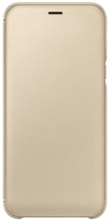 Чехол (флип-кейс) Samsung для Samsung Galaxy A6 (2018) Wallet Cover золотистый (EF-WA600CFEGRU)