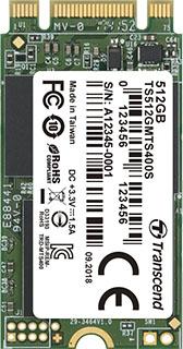Твердотельный накопитель SSD M.2 128 Gb Transcend MTS400S Read 540Mb/s Write 170Mb/s MLC TS128GMTS400S