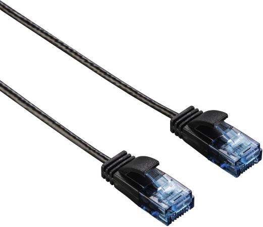 

Патч-корд Hama Slim-Flexible UTP cat6 solid 1.5м черный RJ-45 (m)-RJ-45 (m)