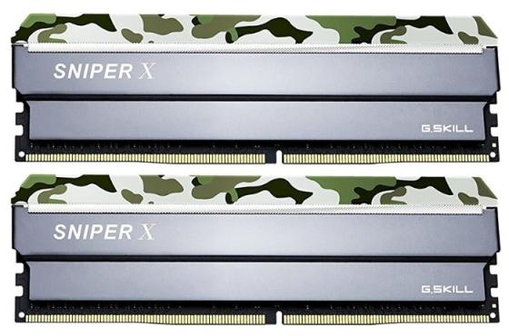 

Модуль памяти DDR4 G.SKILL SNIPER X 16GB (2x8GB kit) 3200MHz CL16 PC4-25600 1.35V / F4-3200C16D-16GSXFB / Classic Camo