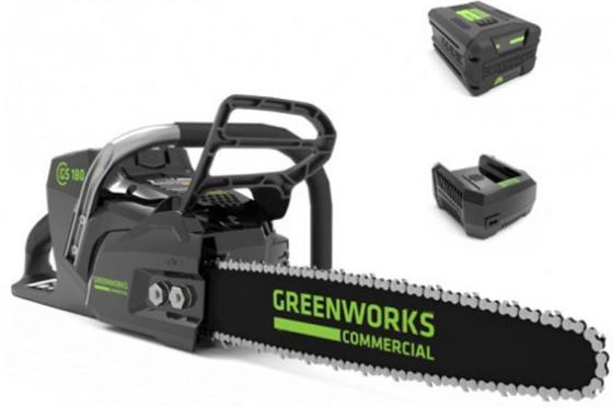 

Цепная пила аккумуляторная Greenworks GС82CSK25, 82V, 45 см, бесщеточная, с 1хАКБ 2.5 А.ч. и ЗУ