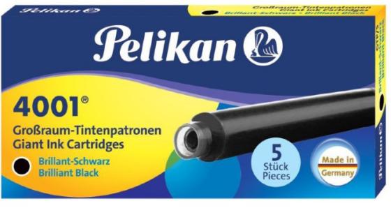 

Картридж Pelikan INK 4001 GTP/5 (310615) Brilliant Black чернила для ручек перьевых (5шт)