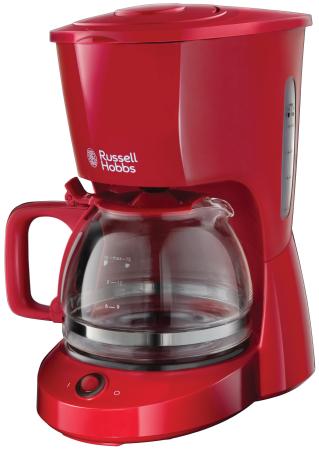 

Кофеварка Russell Hobbs 22611-56, капельная, д/молотово, 1000Вт, 1.25л, автоподогрев, противокапля, красный